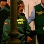 El asesino confeso de la joven zamorana de 26 años Laura Luelmo, Bernardo Montoya, en una comparecencia en los juzgados de Valverde del Camino (Huelva)