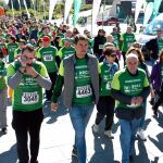 Javier Lacalle y Ángel Ibáñez participaron en la marcha