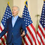 Joe Biden, ayer, tras su mitin en Pittsburgh. Foto: Reuters