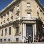 Vista de la antigua sucursal del Banco de Espa&ntilde;a en Huelva