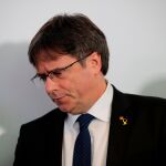Carles Puigdemont en Berlín el pasado mes de febrero