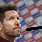 El entrenador del Atlético de Madrid, Diego Pablo Simeone
