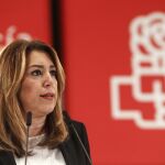 La líder del PSOE-A, Susana Díaz, ayer en el Comité Director del partido