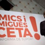 Miquel Iceta, durante el acto de presentación de la plataforma de apoyo a su candidatura. EFE/Marta Pérez