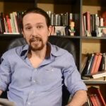 Imagen del vídeo de Pablo Iglesias en el que pide perdón a las bases por la guerra interna