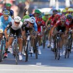 Keukeleire fue el más fuerte en el esprint en la Gran Vía de Bilbao