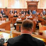Comparecencia del president Torra en su último viaje a Eslovenia. Foto: Govern