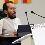 El portavoz de Podemos, Pablo Echenique
