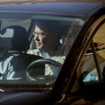 Francisco Granados en un coche de la Guardia Civil en 2014
