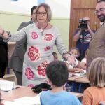 La consejera de Educación, Adelaida de la Calle, en un centro escolar con motivo del inicio del curso