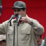 Maduro durante un discurso en Caracas