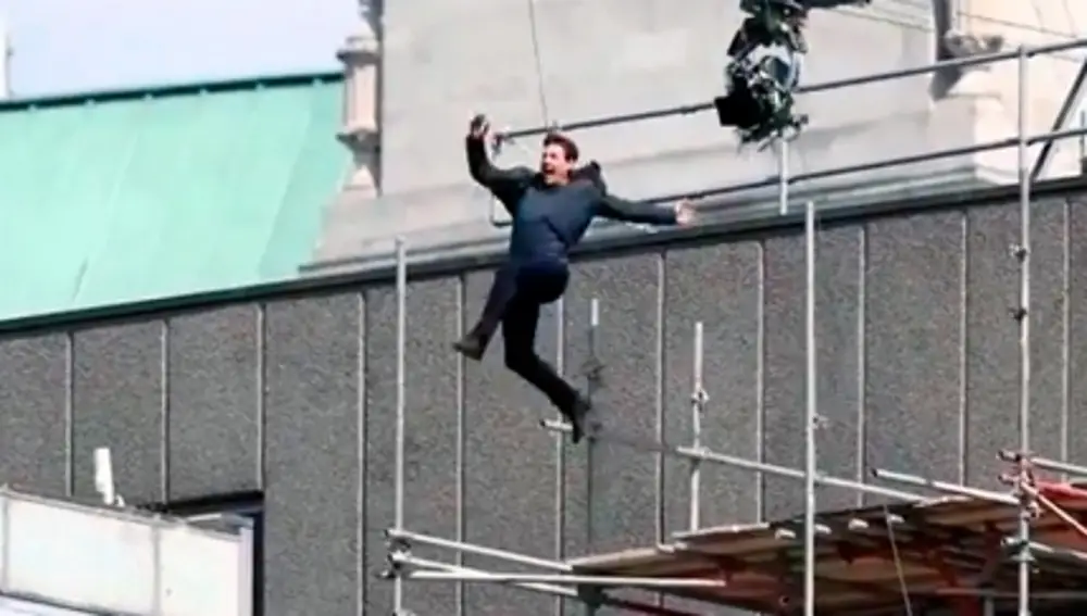 Tom Cruise durante la escena