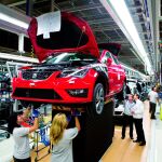 Cadena de montaje de la fábrica de Seat en Martorell