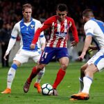 Momento del partido entre el Atletico Madrid y el Leganes en el Wanda/Reuters