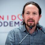 El secretario general de Podemos, Pablo Iglesias