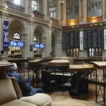 Paneles de la Bolsa de Madrid