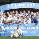 La plantilla del Madrid al completo, junto a muchos de los miembros del cuerpo técnico