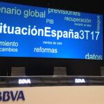 Imagen de la presentación del informe del BBVA