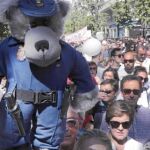 Manifestación contra la fusión hospitalaria celebrada el pasado 16 de octubre, la protesta más numerosa convocada en Granada