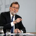 El presidente del Gobierno, Mariano Rajoy