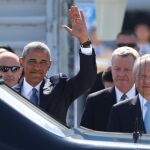 Barack Obama, a su llegada a China