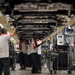 Cadena de montaje de la fábrica de Seat en la Zona Franca