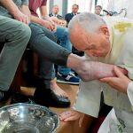 Por quinto año consecutivo, Francisco eligió una cárcel para el tradicional lavatorio de pies del Jueves Santo