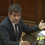 El expresidente de la ANC Jordi Sànchez, durante el juicio. EFE/Tribunal Supremo