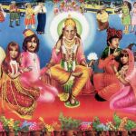 Los Beatles pasaron por esta moda de la meditación, como refleja esta pintura tan kitsch de la época