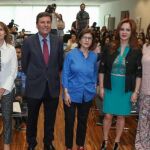 El consejero de Empleo, Carlos Fernández Carriedo, y la presidenta de las Cortes, Silvia Clemente, participan, entre otros, en la inauguración de la jornada «Jóvenes y + ... de Castilla y León» para impulsar el empleo juvenil