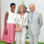 Michelle Obama, en 2010, junto a Ricardo Arranz y su mujer, Alicia Villapadierna, quien falleció el pasado abril