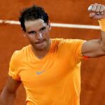 El tenista español Rafael Nadal, tras derrotar al argentino Diego Schwartzman. EFE/Kiko Huesca