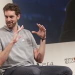 Pau Gasol durante la presentación hoy del videojuego NBA2K17