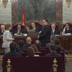 Junqueras, durante la tercera sesión del juicio del "procés"