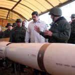 Nicolás Maduro en unos ejercicios militares
