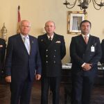 Recepción en a la Hermandad en el Cuartel general de la Armada