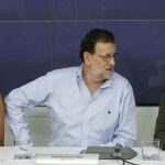 Mariano Rajoy preside la reunión del Comité Ejecutivo Nacional.