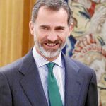 El Rey, durante la ronda de contactos de ayer en La Zarzuela