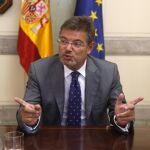 El ministro de Justicia en funciones, Rafael Catalá