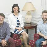 En la imagen, Pedro Plazuelo, Ángels Costa y Luis Sala / Reportaje gráfico: Gonzalo Pérez