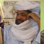 De izquierda a derech, Abu Walid Al-Sahraoui ( eigs), Iyad Ag Ghali (jnim) y Abubakar Shekau (Boko Haram)