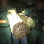 Imágenes facilitadas por la Guardia Civil de la detención poco antes de la una de esta madrugada de Luciano José Simón, el vecino de Turieno (Cantabria), de 58 años / foto: Efe