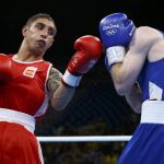 Samuel Carmona Heredia durante el combate contra Patrick Barnes