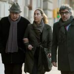 El exvicepresidente del Palau Jordi Montull, acompañado por su hija Gemma Montull, ex directora financiera del Palau y de su abogado Jordi Pina