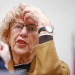 Carmena presidió ayer el pleno del mes de febrero, en el que, contra todo pronóstico, toda la oposición pidió su cese al frente del área de Cultura