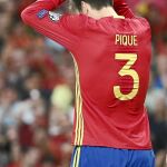Piqué, en el Bernabéu