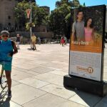 Vista general de la exposición, ubicada en la calle Alcazabilla de Málaga