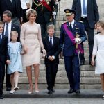 Los reyes Felipe y Matilde con sus hijos en una imagen de archivo. 
