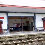 Apeadero de tren en Legazpi (Guipúzcoa), donde se produjo el trágico accidente