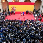 El acto de la Constitución congregó ayer en Sol a decenas de autoridades